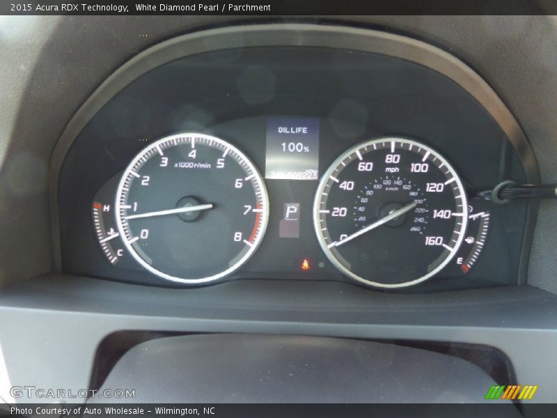 White Diamond Pearl / Parchment 2015 Acura RDX Technology