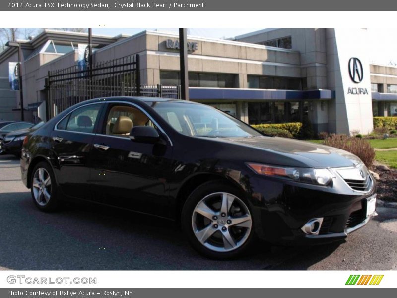 Crystal Black Pearl / Parchment 2012 Acura TSX Technology Sedan