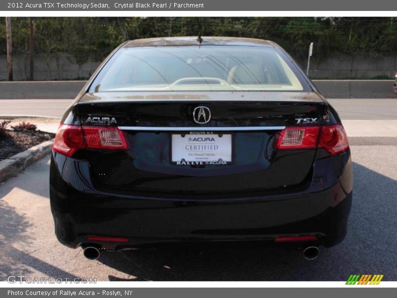 Crystal Black Pearl / Parchment 2012 Acura TSX Technology Sedan