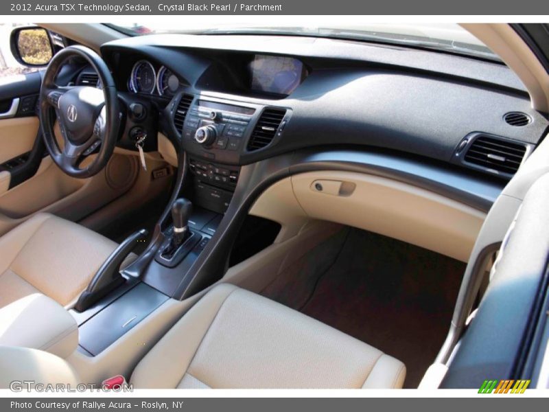 Crystal Black Pearl / Parchment 2012 Acura TSX Technology Sedan