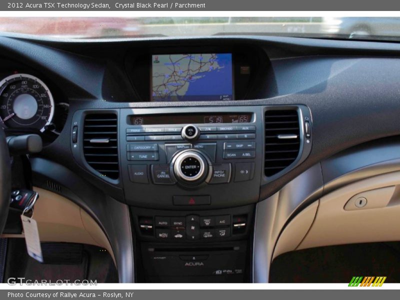 Crystal Black Pearl / Parchment 2012 Acura TSX Technology Sedan