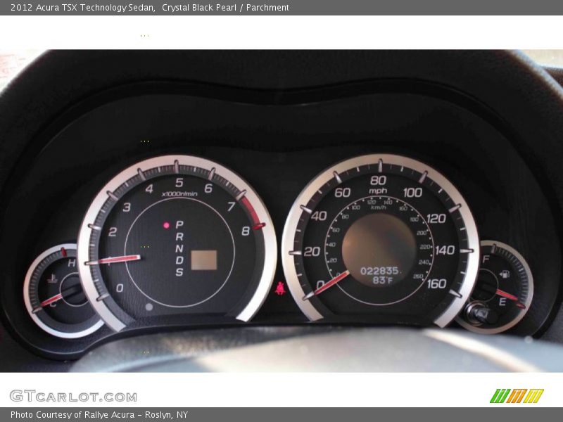 Crystal Black Pearl / Parchment 2012 Acura TSX Technology Sedan