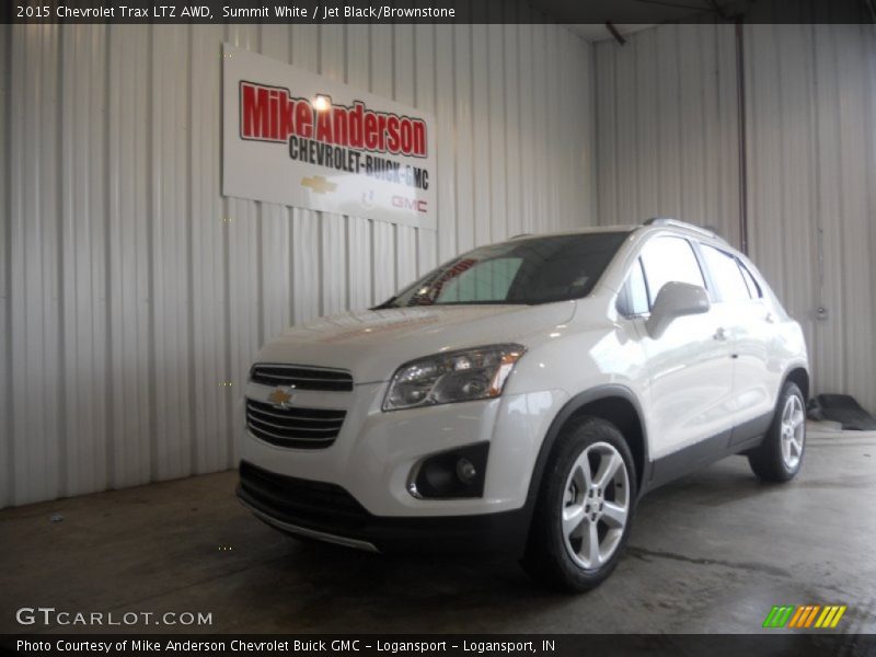 Summit White / Jet Black/Brownstone 2015 Chevrolet Trax LTZ AWD