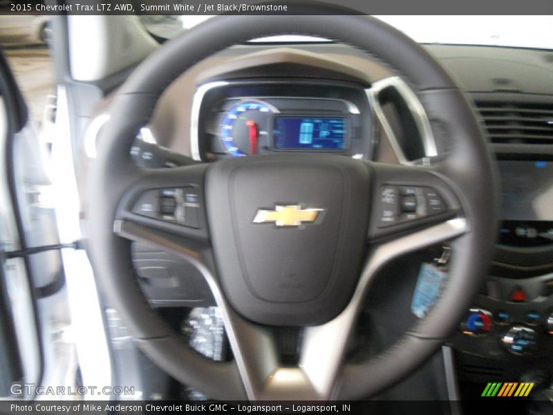 Summit White / Jet Black/Brownstone 2015 Chevrolet Trax LTZ AWD