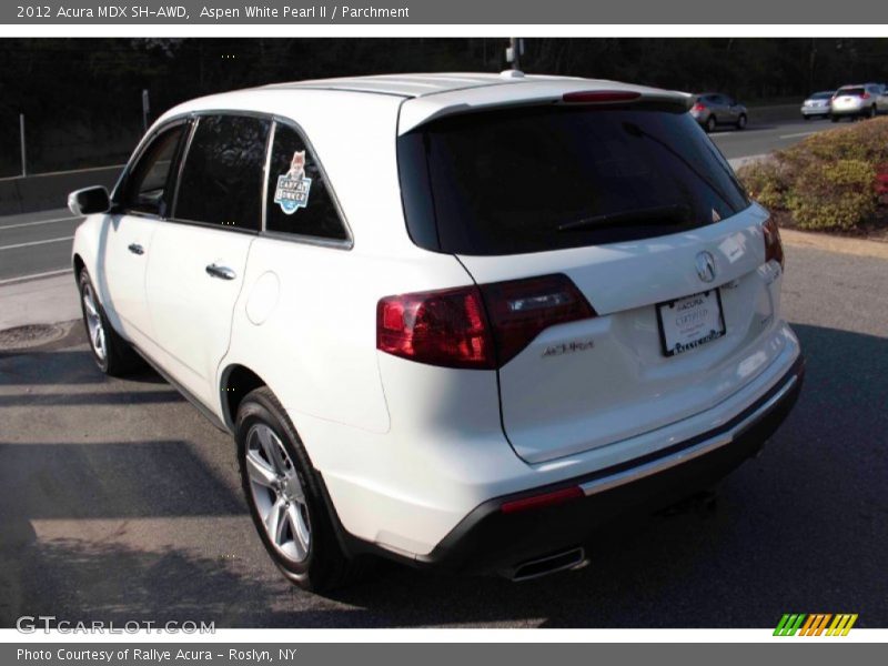 Aspen White Pearl II / Parchment 2012 Acura MDX SH-AWD