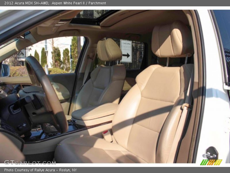 Aspen White Pearl II / Parchment 2012 Acura MDX SH-AWD
