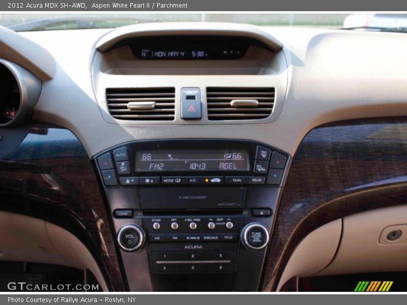 Aspen White Pearl II / Parchment 2012 Acura MDX SH-AWD