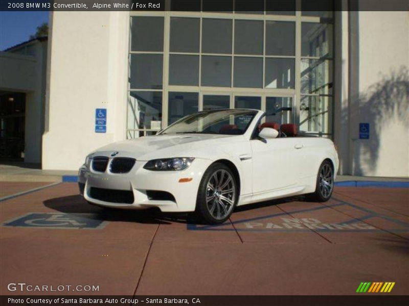 Alpine White / Fox Red 2008 BMW M3 Convertible