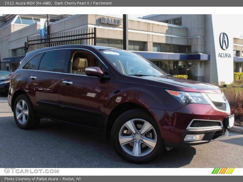 Dark Cherry Pearl II / Parchment 2012 Acura MDX SH-AWD