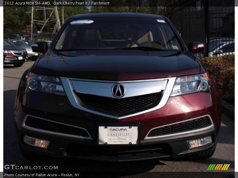 Dark Cherry Pearl II / Parchment 2012 Acura MDX SH-AWD