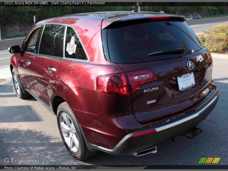Dark Cherry Pearl II / Parchment 2012 Acura MDX SH-AWD