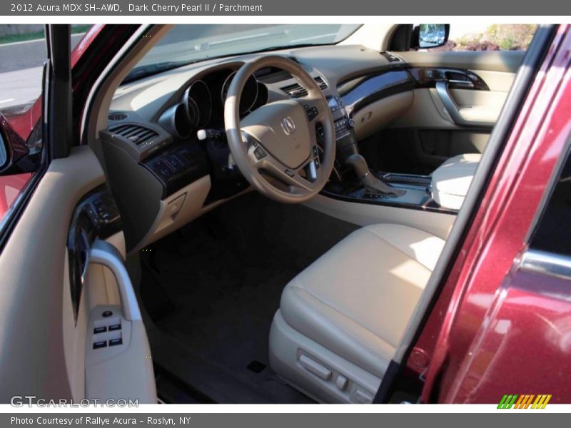 Dark Cherry Pearl II / Parchment 2012 Acura MDX SH-AWD