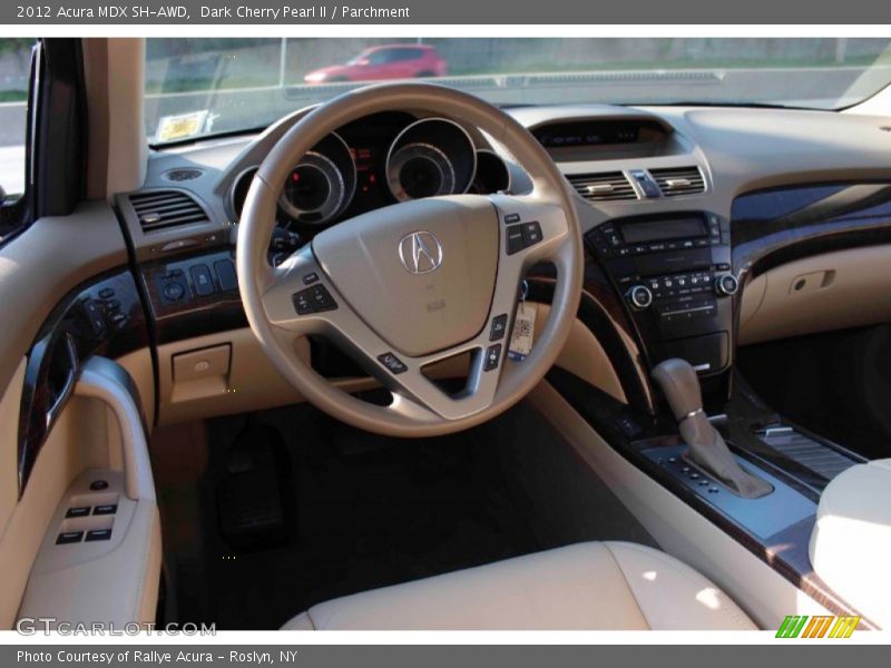 Dark Cherry Pearl II / Parchment 2012 Acura MDX SH-AWD