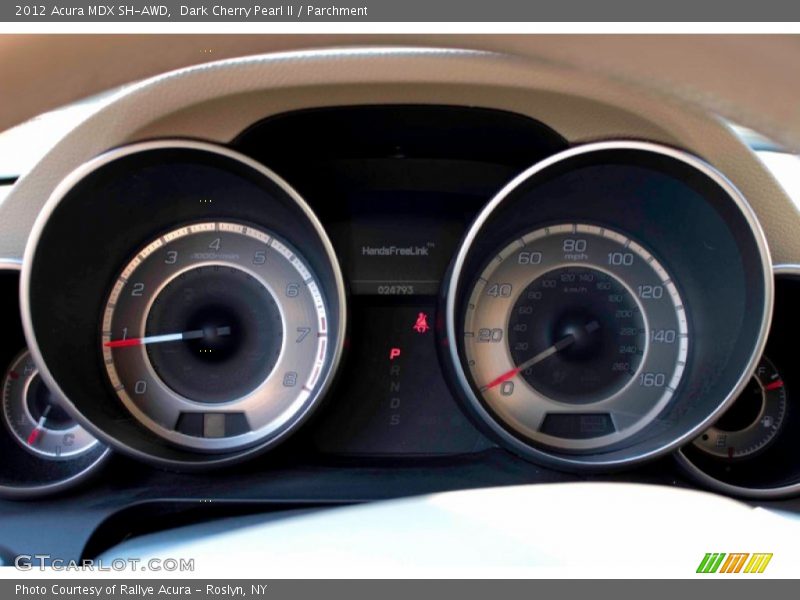 Dark Cherry Pearl II / Parchment 2012 Acura MDX SH-AWD
