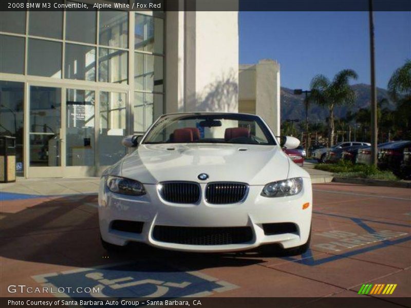 Alpine White / Fox Red 2008 BMW M3 Convertible
