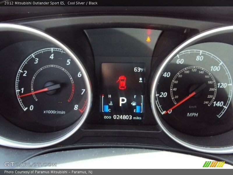 Cool Silver / Black 2012 Mitsubishi Outlander Sport ES