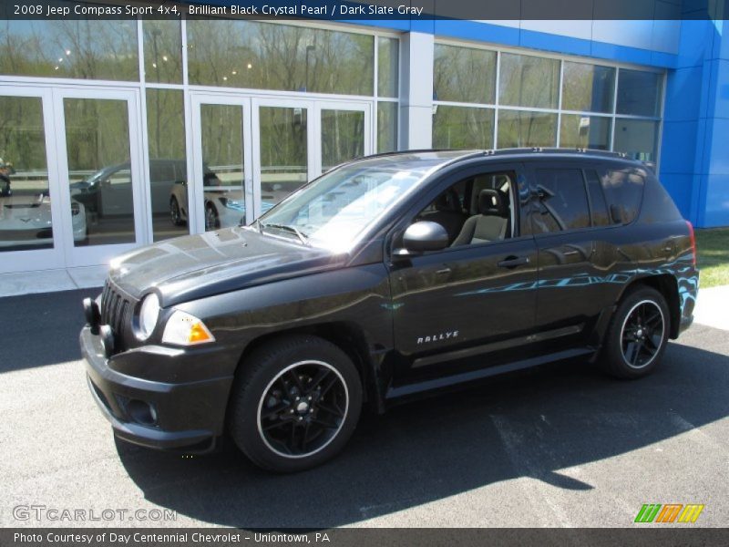 Brilliant Black Crystal Pearl / Dark Slate Gray 2008 Jeep Compass Sport 4x4