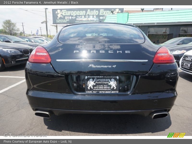 Amethyst Metallic / Black 2012 Porsche Panamera 4
