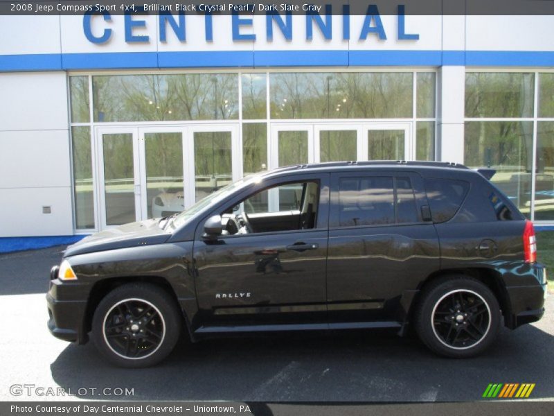 Brilliant Black Crystal Pearl / Dark Slate Gray 2008 Jeep Compass Sport 4x4