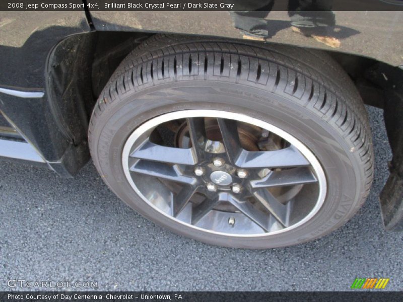 Brilliant Black Crystal Pearl / Dark Slate Gray 2008 Jeep Compass Sport 4x4