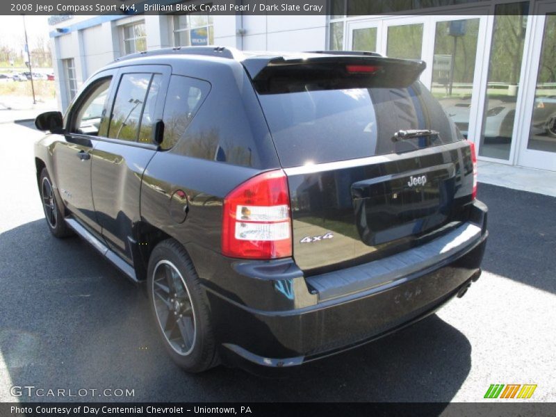 Brilliant Black Crystal Pearl / Dark Slate Gray 2008 Jeep Compass Sport 4x4