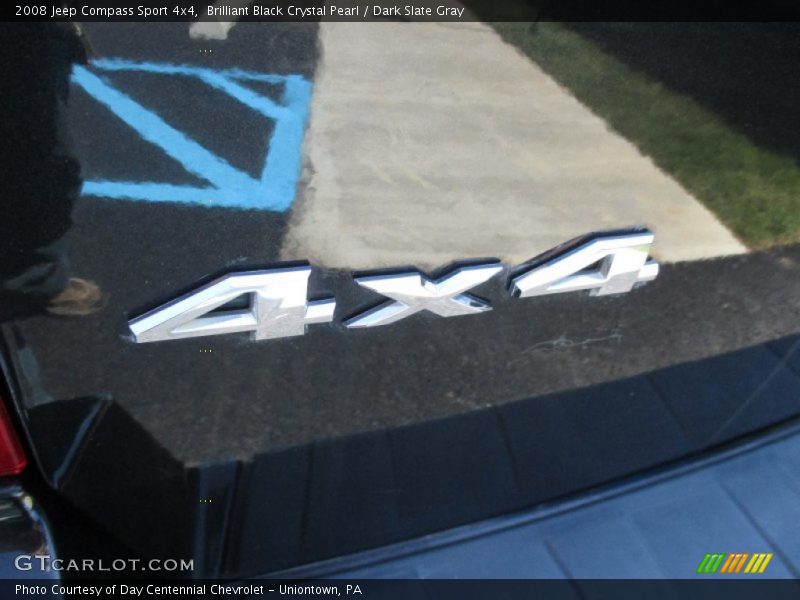 Brilliant Black Crystal Pearl / Dark Slate Gray 2008 Jeep Compass Sport 4x4