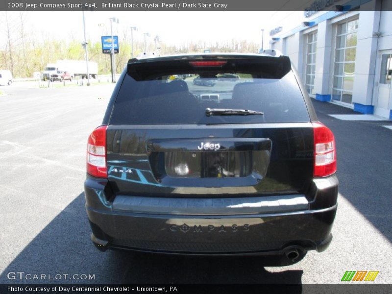 Brilliant Black Crystal Pearl / Dark Slate Gray 2008 Jeep Compass Sport 4x4