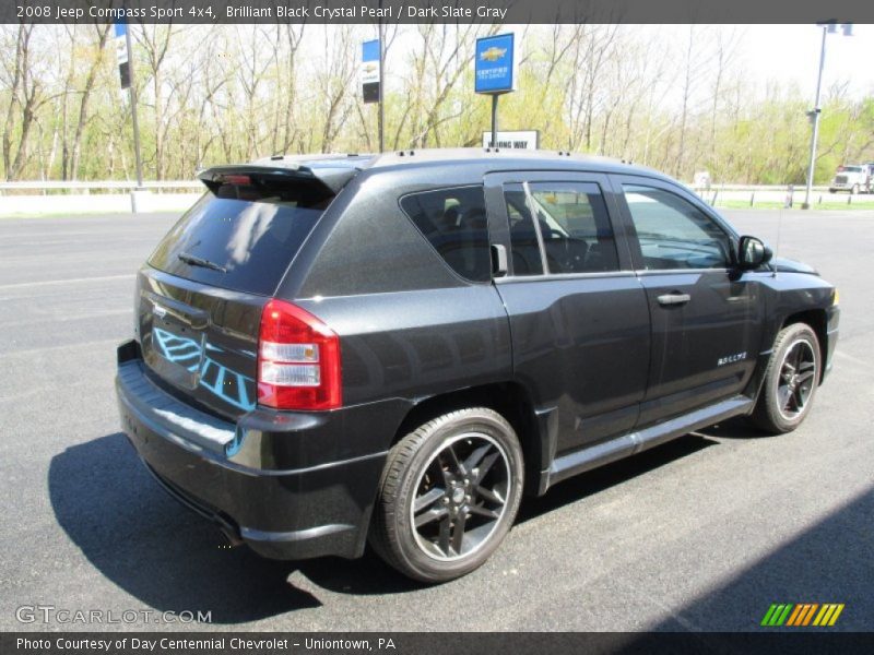Brilliant Black Crystal Pearl / Dark Slate Gray 2008 Jeep Compass Sport 4x4