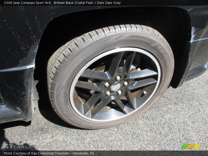 Brilliant Black Crystal Pearl / Dark Slate Gray 2008 Jeep Compass Sport 4x4