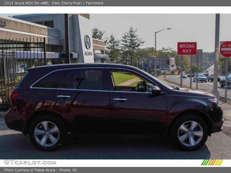 Dark Cherry Pearl / Parchment 2013 Acura MDX SH-AWD