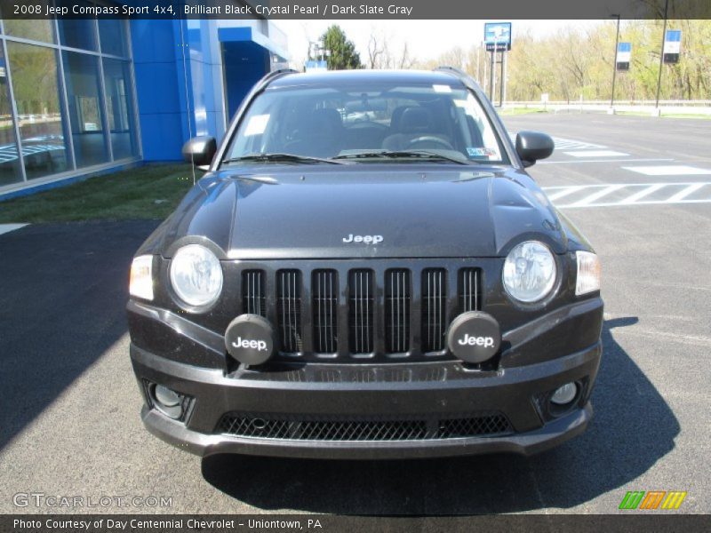 Brilliant Black Crystal Pearl / Dark Slate Gray 2008 Jeep Compass Sport 4x4