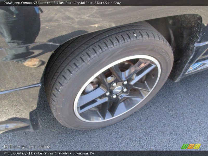 Brilliant Black Crystal Pearl / Dark Slate Gray 2008 Jeep Compass Sport 4x4
