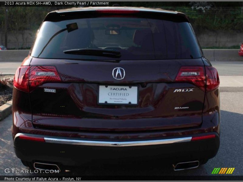 Dark Cherry Pearl / Parchment 2013 Acura MDX SH-AWD