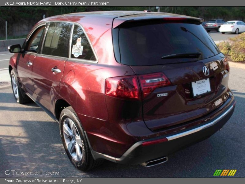 Dark Cherry Pearl / Parchment 2013 Acura MDX SH-AWD