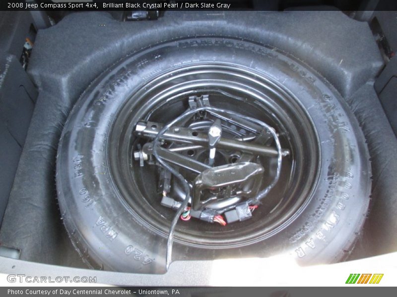 Brilliant Black Crystal Pearl / Dark Slate Gray 2008 Jeep Compass Sport 4x4
