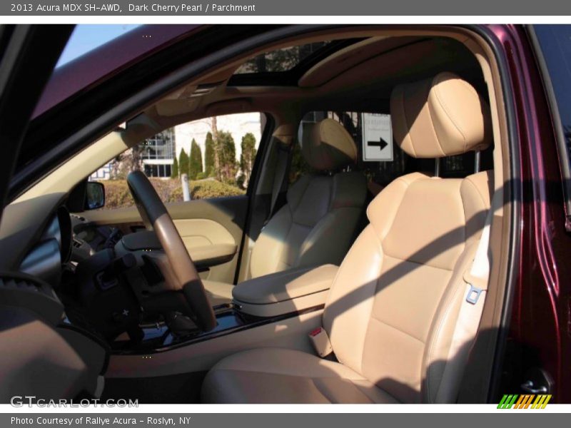 Dark Cherry Pearl / Parchment 2013 Acura MDX SH-AWD