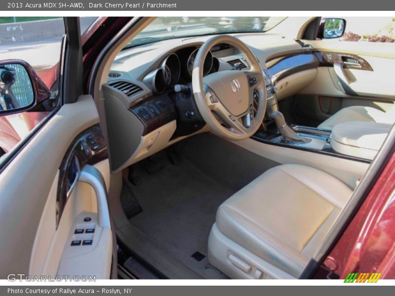 Dark Cherry Pearl / Parchment 2013 Acura MDX SH-AWD