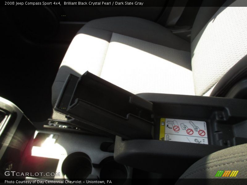 Brilliant Black Crystal Pearl / Dark Slate Gray 2008 Jeep Compass Sport 4x4