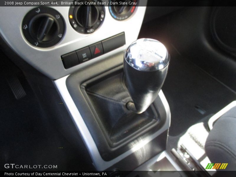 Brilliant Black Crystal Pearl / Dark Slate Gray 2008 Jeep Compass Sport 4x4