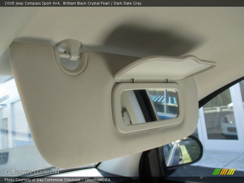 Brilliant Black Crystal Pearl / Dark Slate Gray 2008 Jeep Compass Sport 4x4