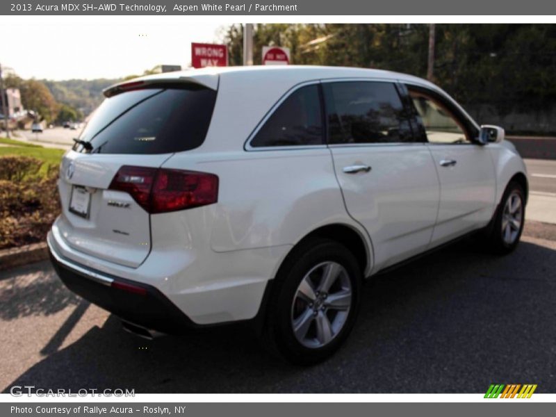 Aspen White Pearl / Parchment 2013 Acura MDX SH-AWD Technology