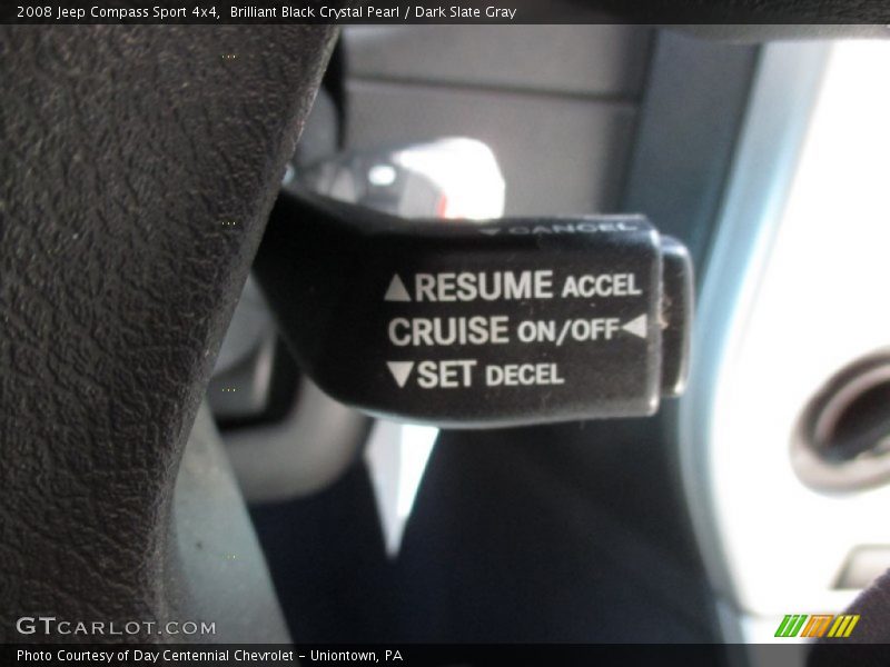 Brilliant Black Crystal Pearl / Dark Slate Gray 2008 Jeep Compass Sport 4x4
