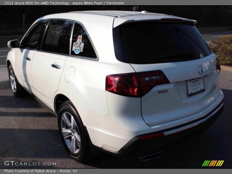 Aspen White Pearl / Parchment 2013 Acura MDX SH-AWD Technology
