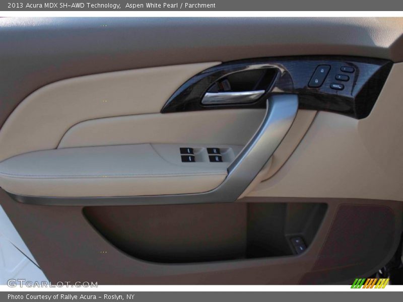 Aspen White Pearl / Parchment 2013 Acura MDX SH-AWD Technology