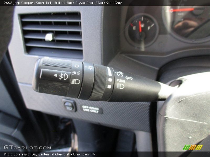 Brilliant Black Crystal Pearl / Dark Slate Gray 2008 Jeep Compass Sport 4x4