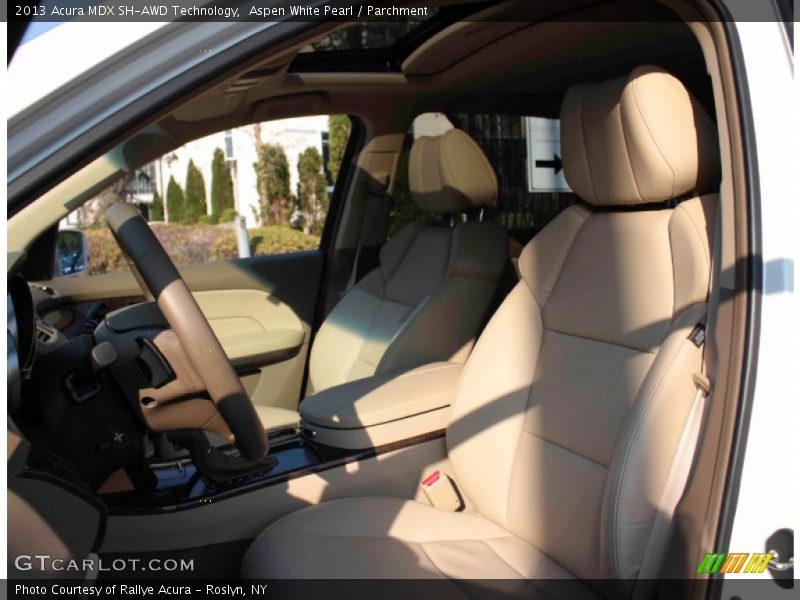 Aspen White Pearl / Parchment 2013 Acura MDX SH-AWD Technology
