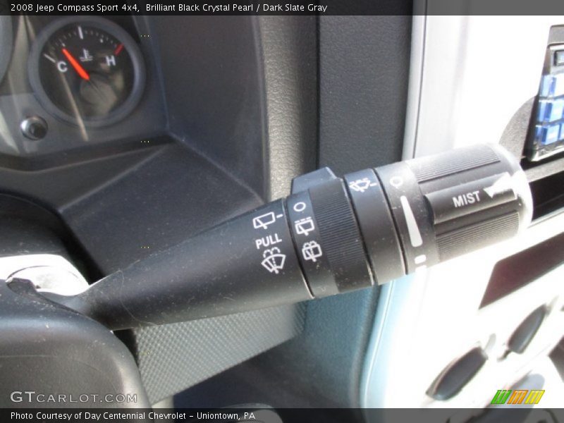 Brilliant Black Crystal Pearl / Dark Slate Gray 2008 Jeep Compass Sport 4x4