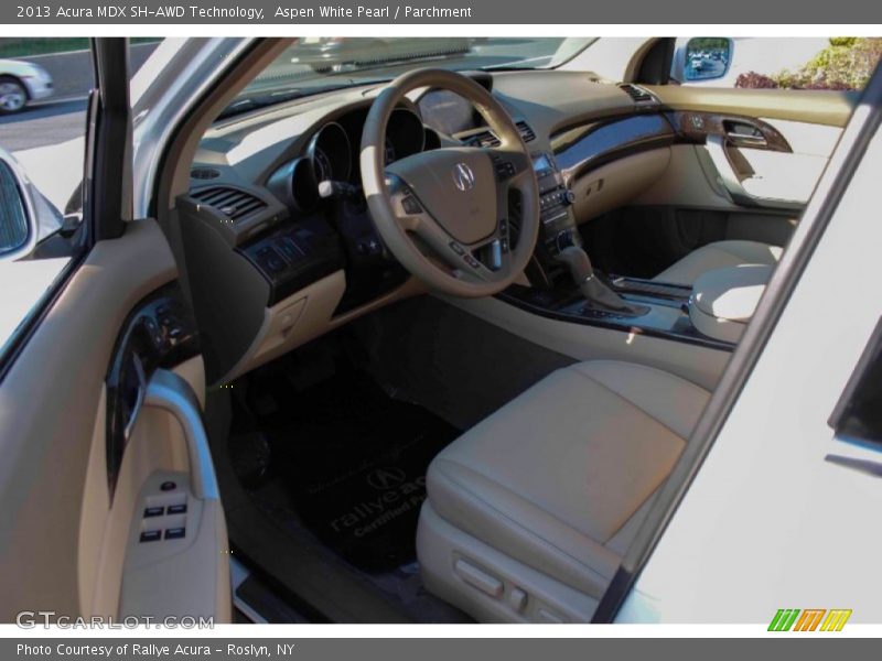 Aspen White Pearl / Parchment 2013 Acura MDX SH-AWD Technology