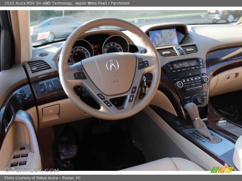 Aspen White Pearl / Parchment 2013 Acura MDX SH-AWD Technology
