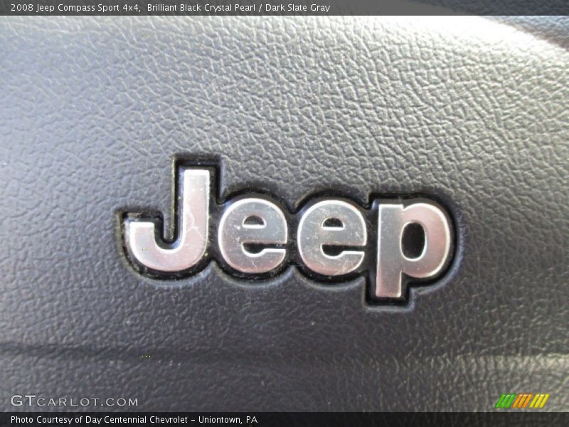 Brilliant Black Crystal Pearl / Dark Slate Gray 2008 Jeep Compass Sport 4x4